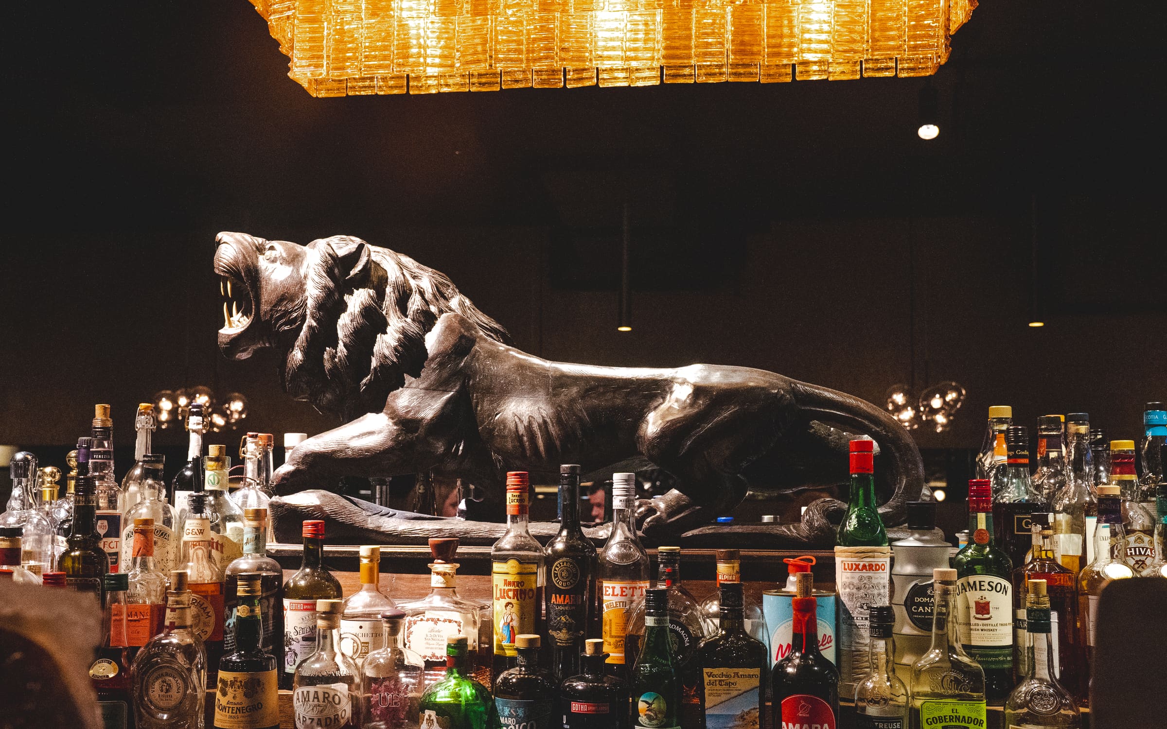 The bar at Notte Ristorante